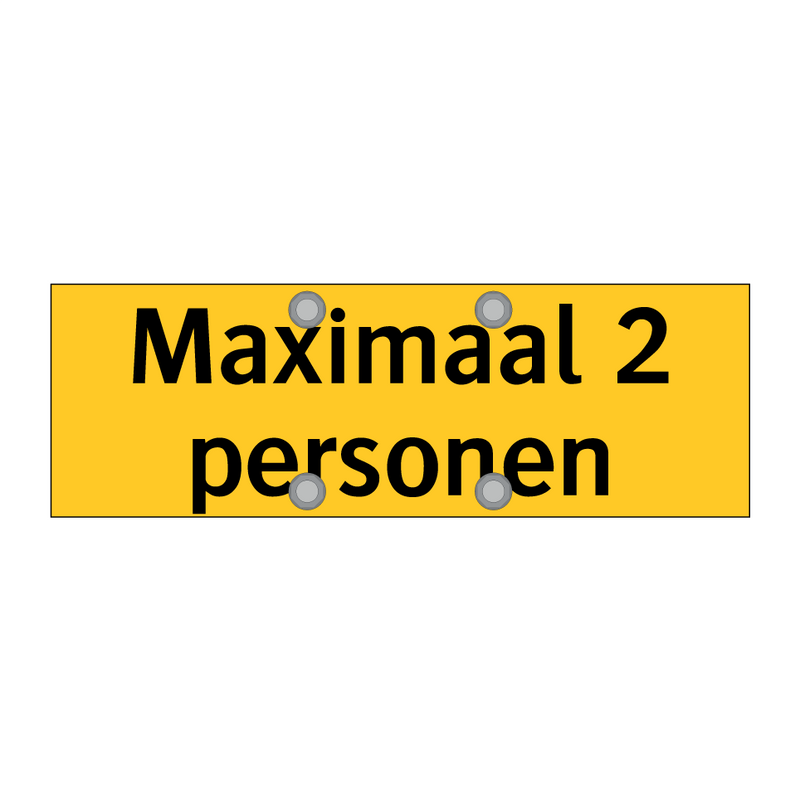 Maximaal 2 personen