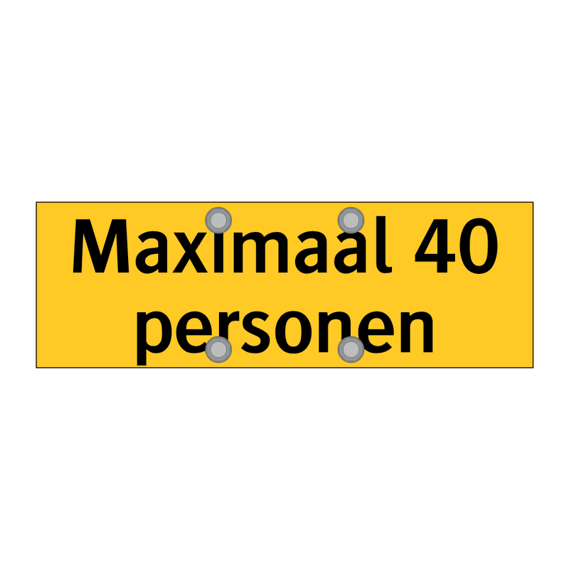 Maximaal 40 personen