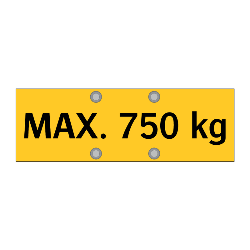 MAX. 750 kg