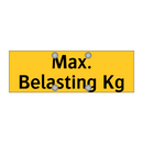 Max. Belasting Kg