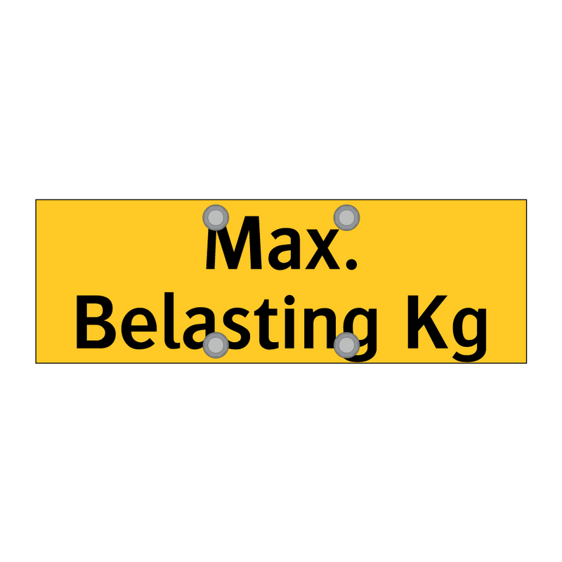 Max. Belasting Kg