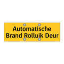 Automatische Brand Rolluik Deur