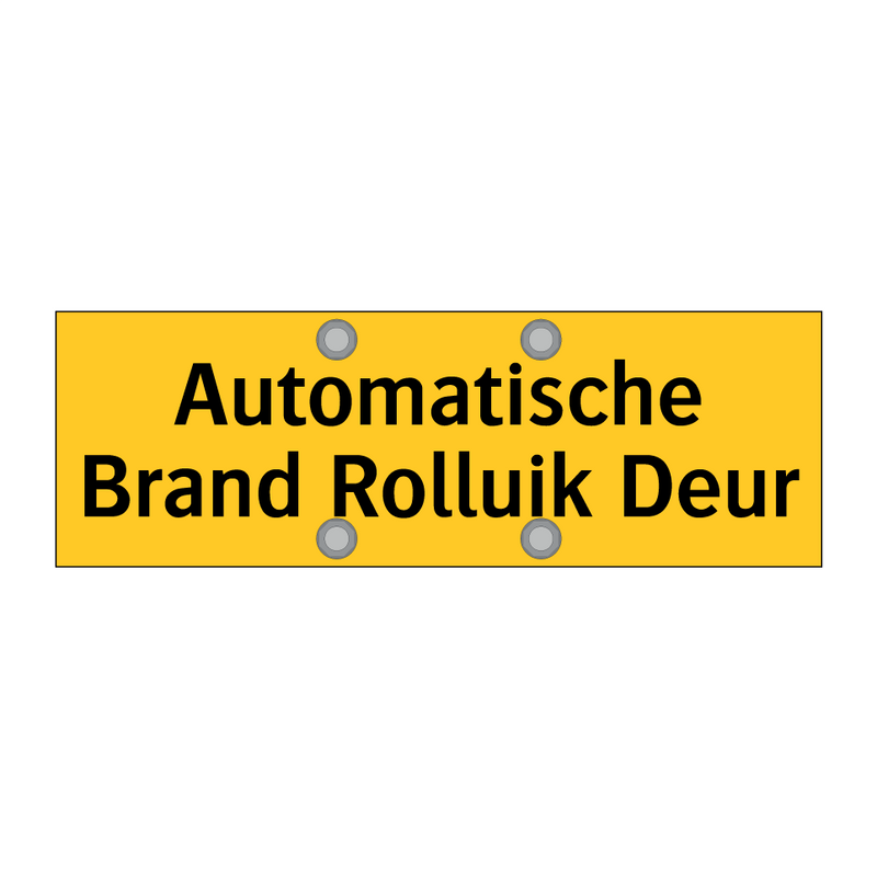 Automatische Brand Rolluik Deur