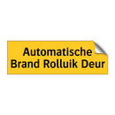 Automatische Brand Rolluik Deur