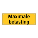 Maximale belasting