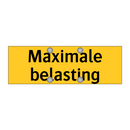 Maximale belasting
