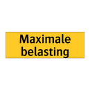 Maximale belasting