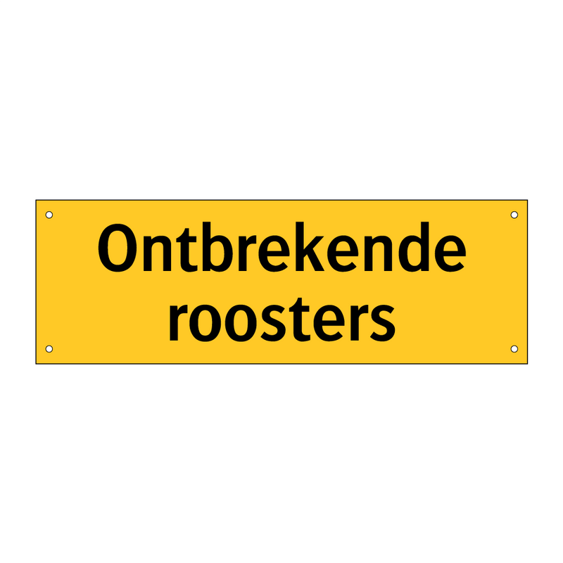Ontbrekende roosters