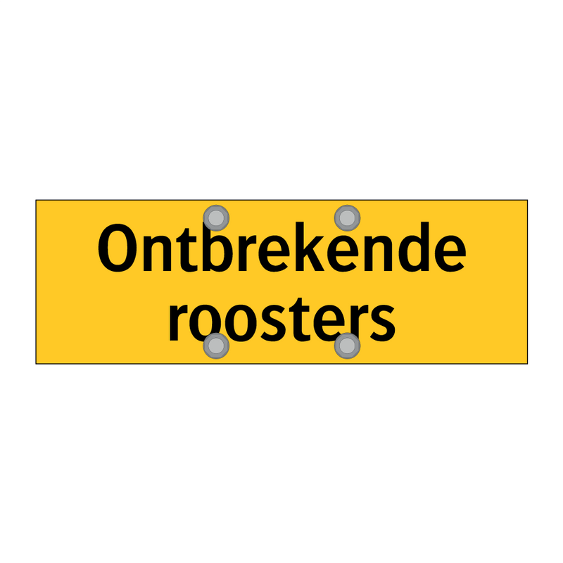 Ontbrekende roosters