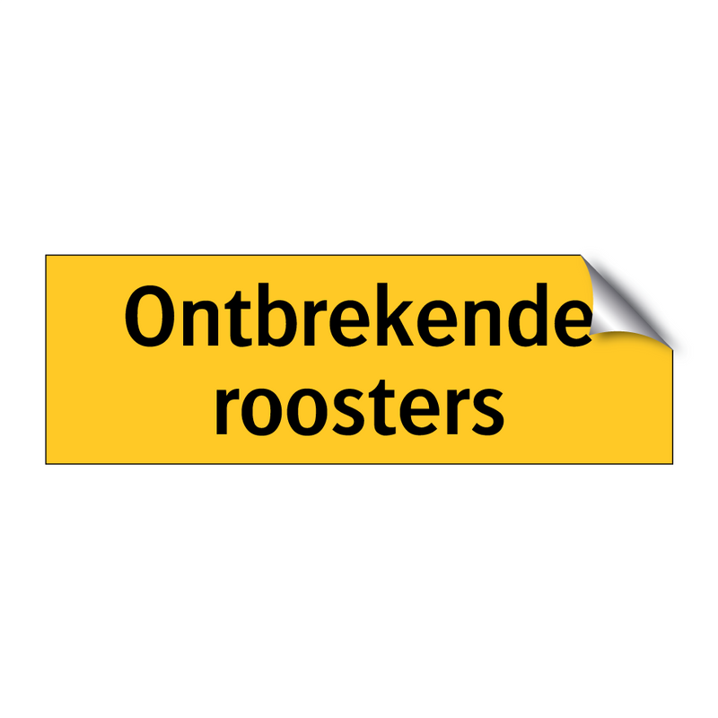 Ontbrekende roosters