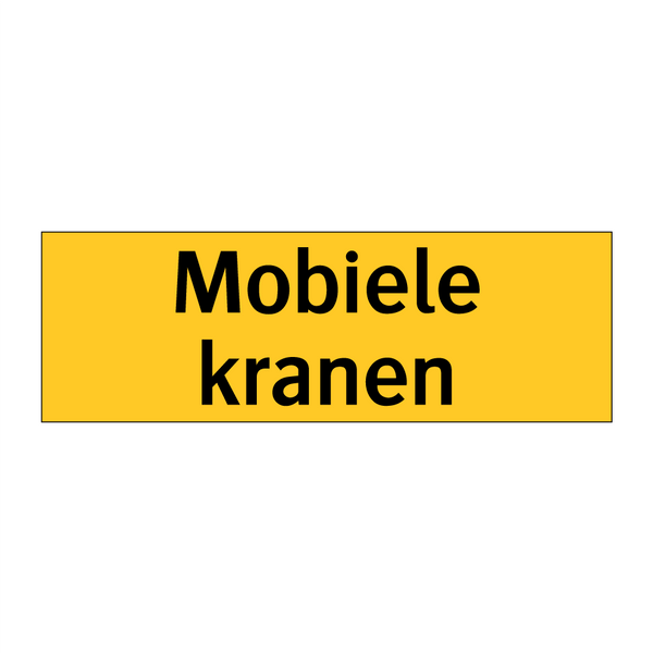 Mobiele kranen