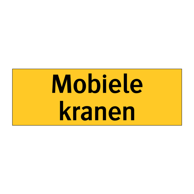Mobiele kranen