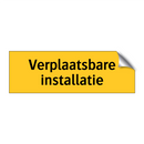 Verplaatsbare installatie