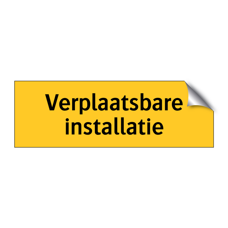 Verplaatsbare installatie