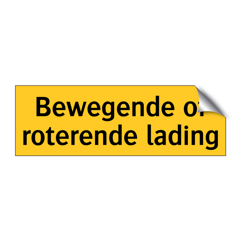 Bewegende of roterende lading