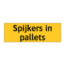 Spijkers in pallets