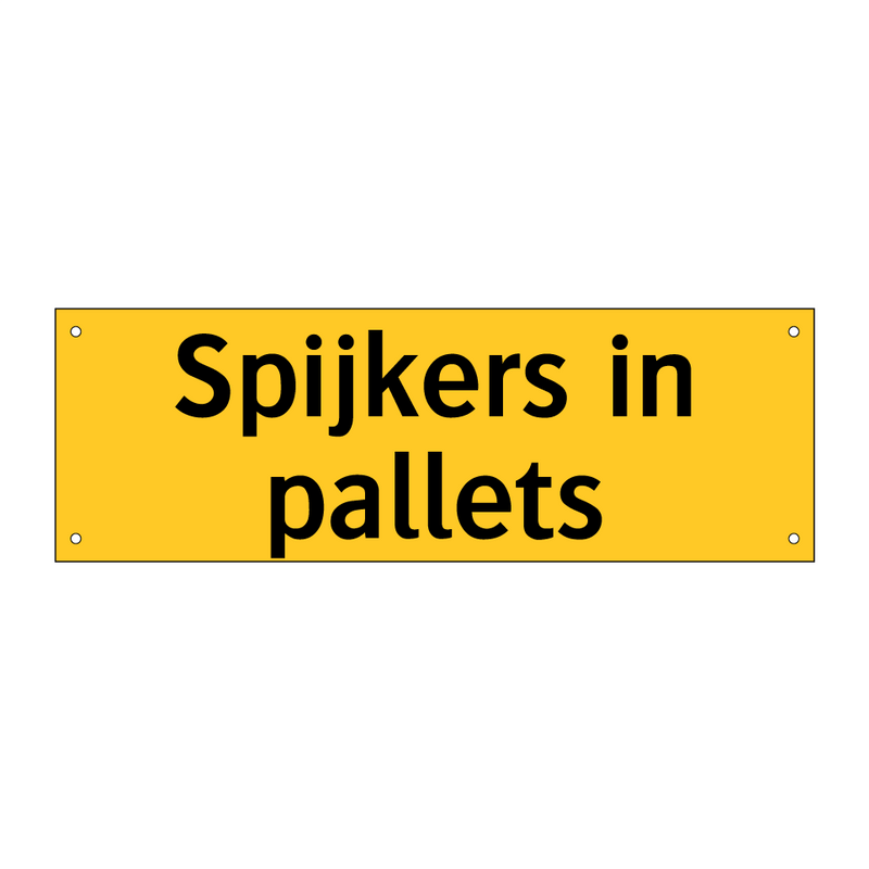 Spijkers in pallets