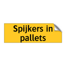 Spijkers in pallets