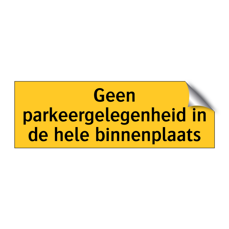 Geen parkeergelegenheid in de hele binnenplaats