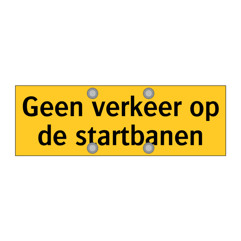 Geen verkeer op de startbanen