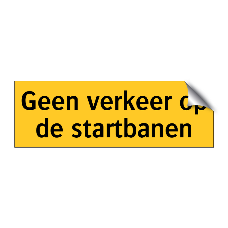 Geen verkeer op de startbanen