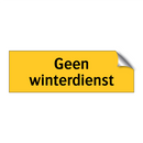Geen winterdienst