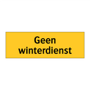 Geen winterdienst