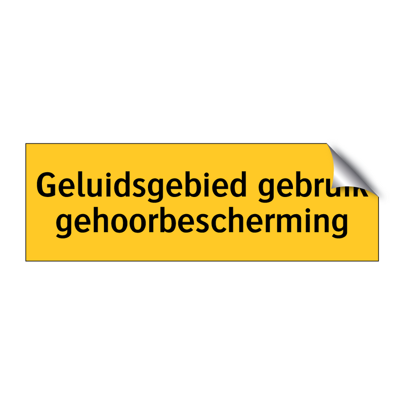 Geluidsgebied gebruik gehoorbescherming