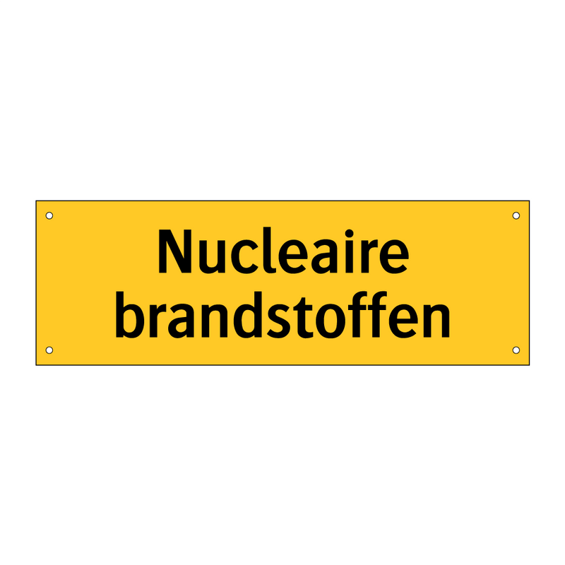 Nucleaire brandstoffen