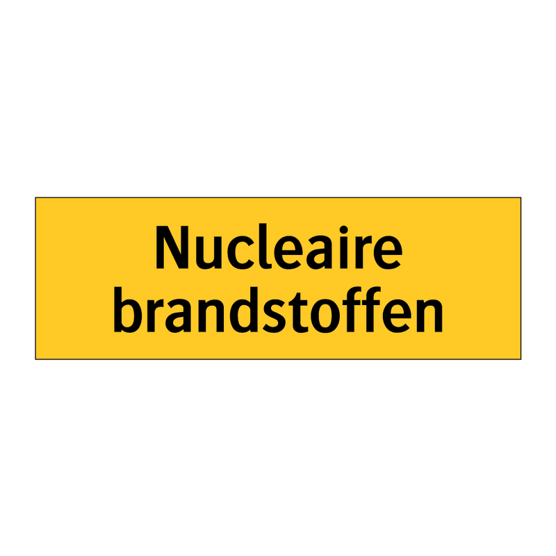 Nucleaire brandstoffen