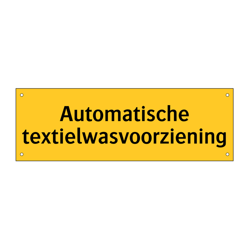 Automatische textielwasvoorziening
