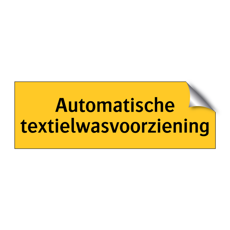 Automatische textielwasvoorziening