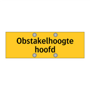 Obstakelhoogte hoofd