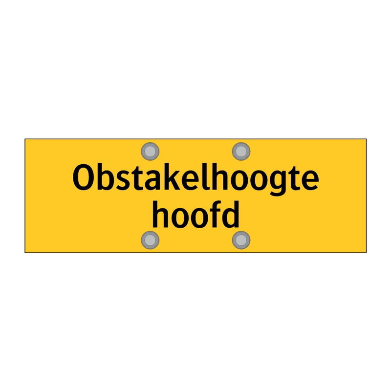 Obstakelhoogte hoofd
