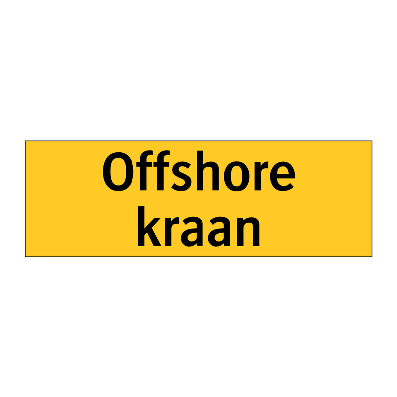 Offshore kraan