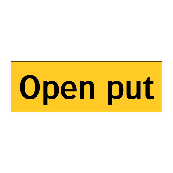 Open put