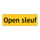 Open sleuf