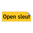 Open sleuf