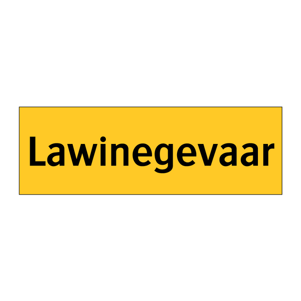 Lawinegevaar