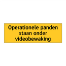 Operationele panden staan onder videobewaking