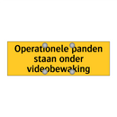 Operationele panden staan onder videobewaking