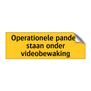 Operationele panden staan onder videobewaking