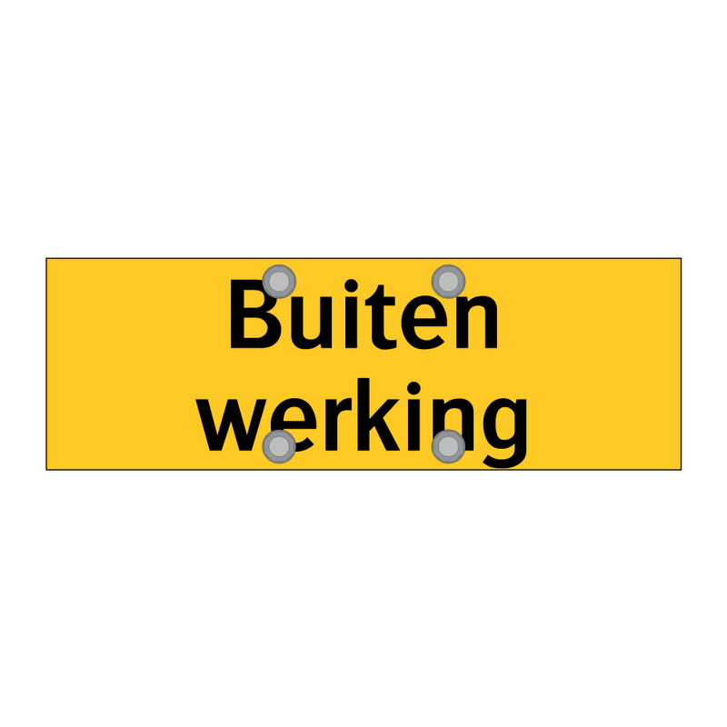 Buiten werking