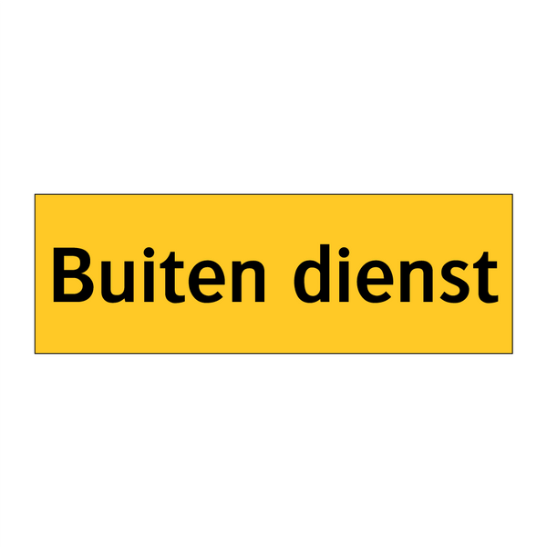 Buiten dienst