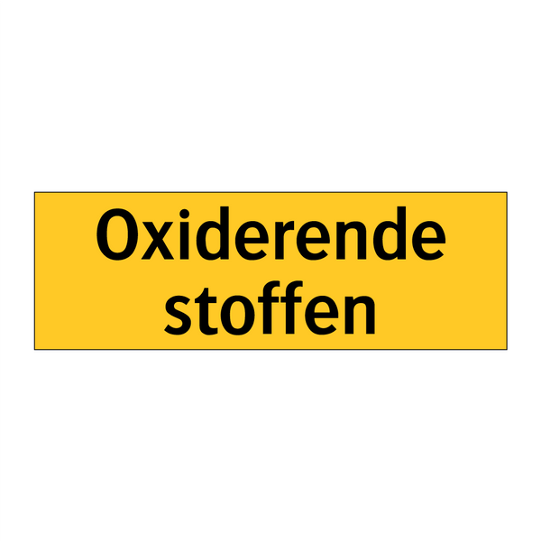 Oxiderende stoffen