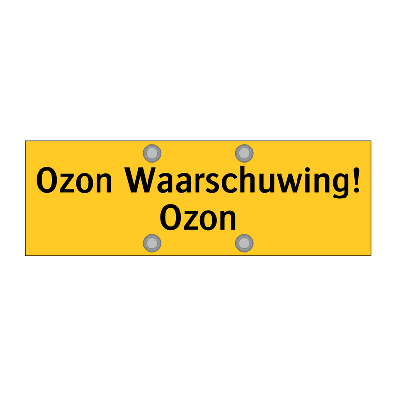Ozon Waarschuwing! Ozon