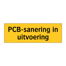 PCB-sanering in uitvoering
