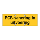 PCB-sanering in uitvoering