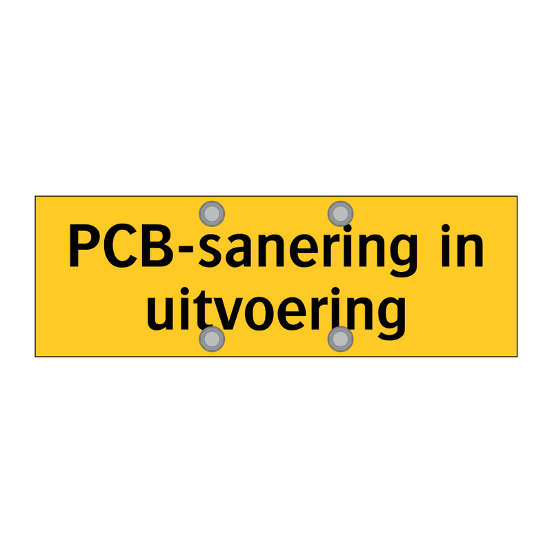 PCB-sanering in uitvoering