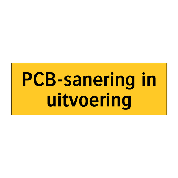 PCB-sanering in uitvoering